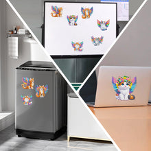 Load image into Gallery viewer, 6Pcs Acrylic Cartoon Animal Diamond Art Fridge Magnet Diamond Art Magnets Decals