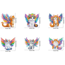 Load image into Gallery viewer, 6Pcs Acrylic Cartoon Animal Diamond Art Fridge Magnet Diamond Art Magnets Decals