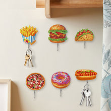 Load image into Gallery viewer, 6Pcs Acrylic Animal & Flower Diamond Art Craft Wall Hooks Diamond Painting Hooks