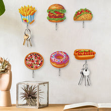 Load image into Gallery viewer, 6Pcs Acrylic Animal & Flower Diamond Art Craft Wall Hooks Diamond Painting Hooks