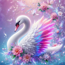 Load image into Gallery viewer, 2pcs AB Diamond Painting - Full Round - little yellow duck white swan (40*40CM)