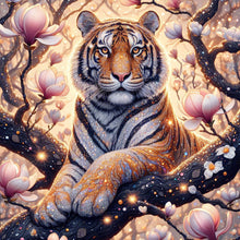 Load image into Gallery viewer, Diamond Painting - Full Round - tiger and kapok (30*30CM)