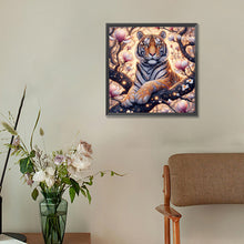 Load image into Gallery viewer, Diamond Painting - Full Round - tiger and kapok (30*30CM)
