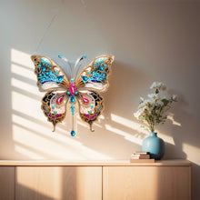 Load image into Gallery viewer, Double Sided Butterfly Diamond Painting Hanging Pendant DIY Diamond Art Pendant