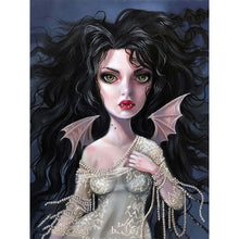 Load image into Gallery viewer, Diamond Painting - Full Round - devil wings girl (30*40CM)