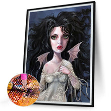 Load image into Gallery viewer, Diamond Painting - Full Round - devil wings girl (30*40CM)