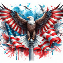 Load image into Gallery viewer, AB Diamond Painting - Full Square - Independence Day eagle (40*40CM)