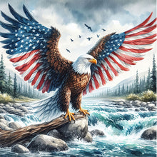 Load image into Gallery viewer, AB Diamond Painting - Full Square - Independence Day eagle (40*40CM)
