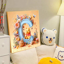 Load image into Gallery viewer, Diamond Painting - Full Round - Yellow Rose Butterfly Winnie the Pooh Letters (40*40CM)