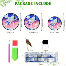 Load image into Gallery viewer, Wolf Feather Wind Chime 5D DIY Diamond Painting Dots Pendant for Home Wall Decor