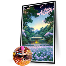 Load image into Gallery viewer, AB Diamond Painting - Full Round - A hut in a sea of flowers (40*60CM)