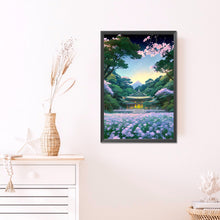 Load image into Gallery viewer, AB Diamond Painting - Full Round - A hut in a sea of flowers (40*60CM)