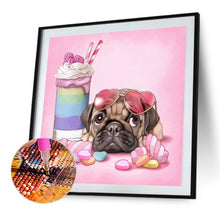 Load image into Gallery viewer, AB Diamond Painting - Full Round - pug and dessert (45*45CM)