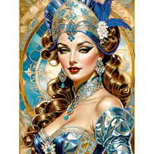 Load image into Gallery viewer, Diamond Painting - Partial Special Shaped - Lady (30*40CM)