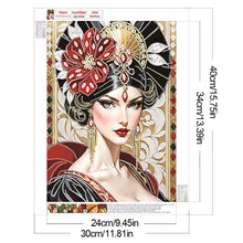Load image into Gallery viewer, Diamond Painting - Partial Special Shaped - Lady (30*40CM)