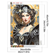 Load image into Gallery viewer, Diamond Painting - Partial Special Shaped - Lady (30*40CM)
