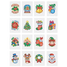 Load image into Gallery viewer, 16pcs Square Diamond Painting Set - Christmas atmosphere (14*18CM)
