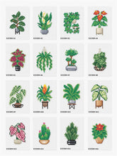 Load image into Gallery viewer, 16pcs Square Diamond Painting Set - Fresh green plants (16*20CM)