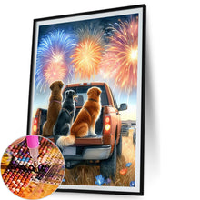 Load image into Gallery viewer, AB Diamond Painting - Full Square - Independence Day dog (40*40CM)
