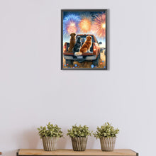 Load image into Gallery viewer, AB Diamond Painting - Full Square - Independence Day dog (40*40CM)