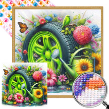 Load image into Gallery viewer, AB Diamond Painting - Full Round - Butterfly grass tire (40*40CM)