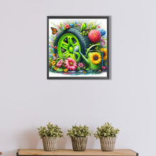 Load image into Gallery viewer, AB Diamond Painting - Full Round - Butterfly grass tire (40*40CM)