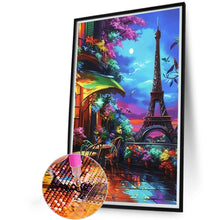 Load image into Gallery viewer, Diamond Painting - Full Round - Night view under the Eiffel Tower (40*60CM)