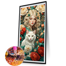 Load image into Gallery viewer, AB Diamond Painting - Full Square - Flower woman (40*70CM)