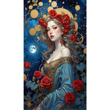 Load image into Gallery viewer, AB Diamond Painting - Full Square - Flower woman (40*70CM)