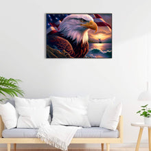Load image into Gallery viewer, Diamond Painting - Full Round - american eagle by the sea (60*40CM)