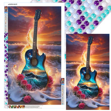 Load image into Gallery viewer, Diamond Painting - Full Round - Seaside guitar (40*70CM)