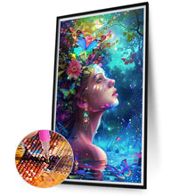 Load image into Gallery viewer, Diamond Painting - Full Round - Ocean butterfly woman (40*70CM)
