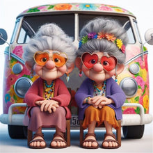 Load image into Gallery viewer, Diamond Painting - Full Round - Funny old lady (40*40CM)