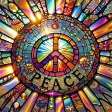 Load image into Gallery viewer, Diamond Painting - Full Round - Flowers and love and peace (30*30CM)