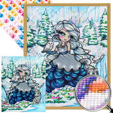 Load image into Gallery viewer, AB Diamond Painting - Full Round - Girl and snow creatures in the snow (40*50CM)
