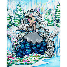 Load image into Gallery viewer, AB Diamond Painting - Full Round - Girl and snow creatures in the snow (40*50CM)
