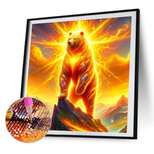 Load image into Gallery viewer, AB Diamond Painting - Full Round - Traveling through the Flame Bear (30*30CM)