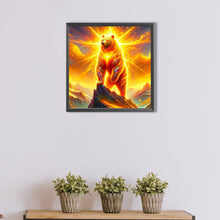 Load image into Gallery viewer, AB Diamond Painting - Full Round - Traveling through the Flame Bear (30*30CM)