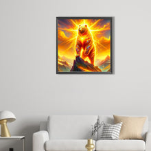 Load image into Gallery viewer, AB Diamond Painting - Full Round - Traveling through the Flame Bear (30*30CM)
