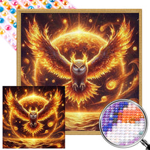 Load image into Gallery viewer, AB Diamond Painting - Full Round - Owl through the flames (30*30CM)