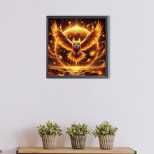 Load image into Gallery viewer, AB Diamond Painting - Full Round - Owl through the flames (30*30CM)