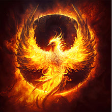 Load image into Gallery viewer, AB Diamond Painting - Full Round - Through the Flame Phoenix (30*30CM)
