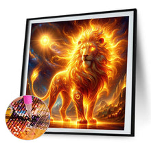 Load image into Gallery viewer, AB Diamond Painting - Full Round - Crossing the Flame Lion (30*30CM)