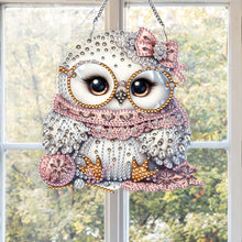 Load image into Gallery viewer, Double Sided Acrylic Owl Diamond Painting Hanging Pendant Diamond Painting Decor