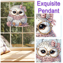 Load image into Gallery viewer, Double Sided Acrylic Owl Diamond Painting Hanging Pendant Diamond Painting Decor