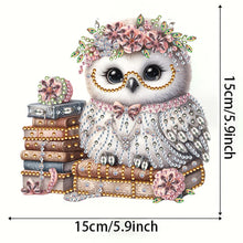 Load image into Gallery viewer, Double Sided Acrylic Owl Diamond Painting Hanging Pendant Diamond Painting Decor