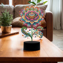 Load image into Gallery viewer, Flower Diamond Painting Night Light 5D DIY Diamond Painting Lamp (Flower A)