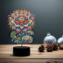 Load image into Gallery viewer, Flower Diamond Painting Night Light 5D DIY Diamond Painting Lamp (Flower A)