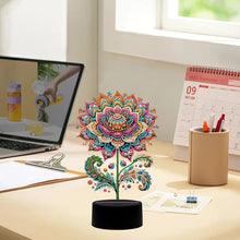 Load image into Gallery viewer, Flower Diamond Painting Night Light 5D DIY Diamond Painting Lamp (Flower A)