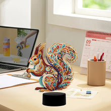 Load image into Gallery viewer, Animal Diamond Painting Night Light 5D DIY Diamond Painting Lamp (Squirrel)
